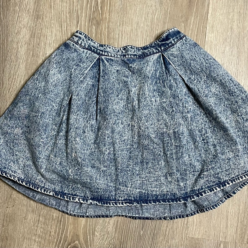 Mini denim skirt